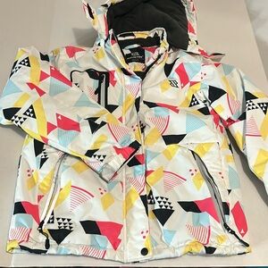 Girls 10-12 Ski Snow Jacket waterproof Simplee Kids multicolored